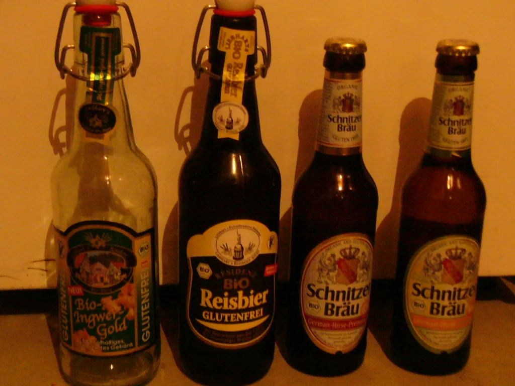 A selection of gluten-free beer