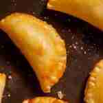 Top view image of calzones made from gluten-free calzone recipes