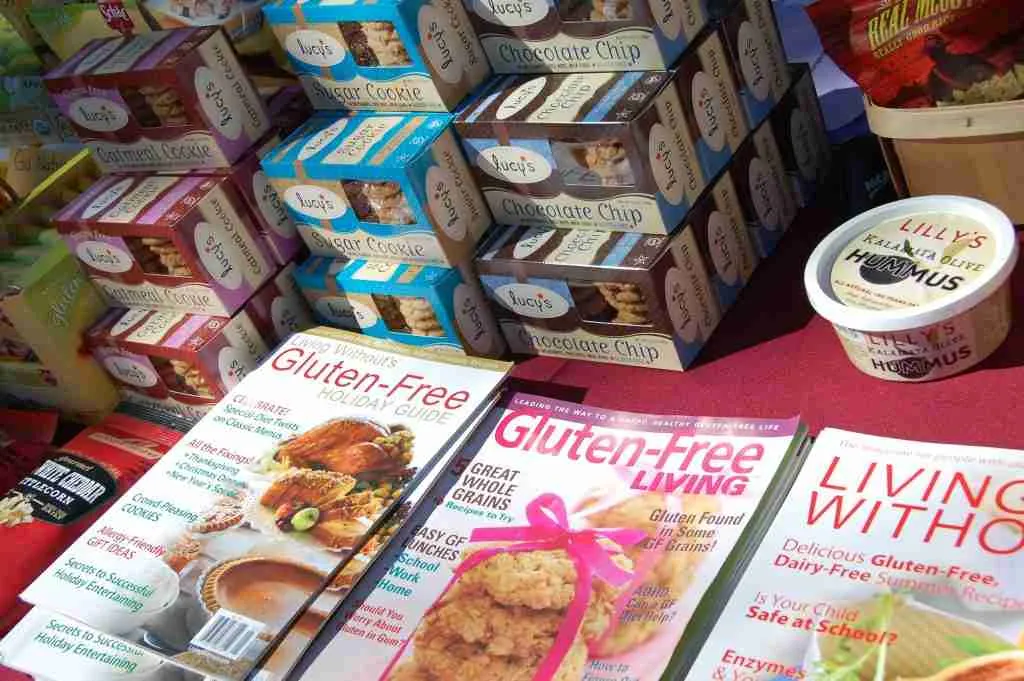 A magazine promoting gluten-free lifestyle