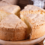 An image of sliced gluten-free sponge cake