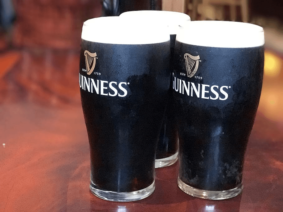 A image of beer pint full of Guinness stout