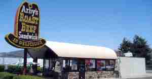 Is Arby's Gluten-Free? An image of Arby's Roast Beef Sandwich restaurant