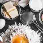 Baking ingredients for LiveGFree pancake and baking mix recipes