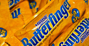 Are Butterfingers Gluten-Free? An image of bunch of Butterfinger chocolate bars