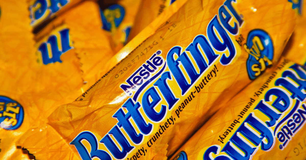 Are Butterfingers Gluten-Free? An image of bunch of Butterfinger chocolate bars