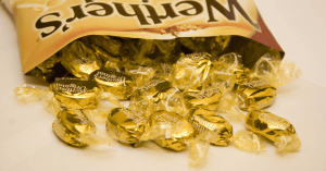 Are Werthers Gluten-Free? An image of wrapped Werther's Original Caramel candies