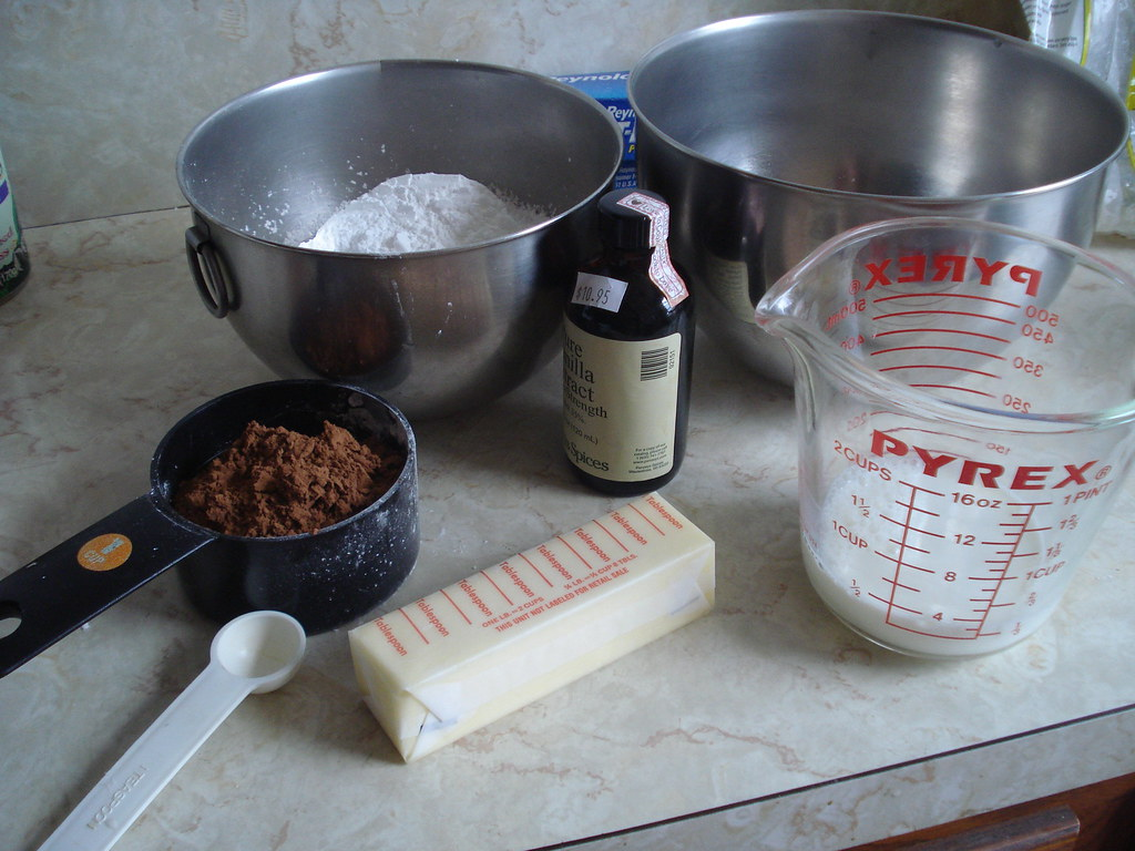 A collection of gluten-free baking ingredients