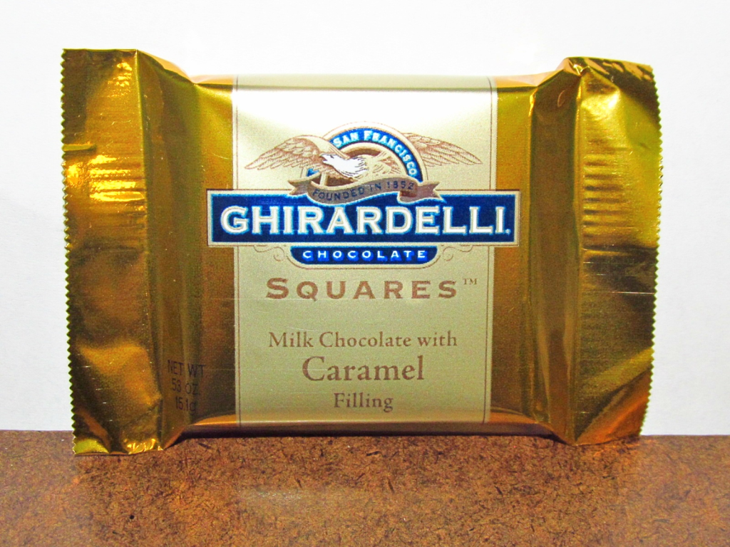 An image of Ghirardelli Milk Chocolate with  Caramel Filling