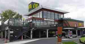 Is McDonald's Gluten-Free? A photograph of McDonald's fast-food chain exterior