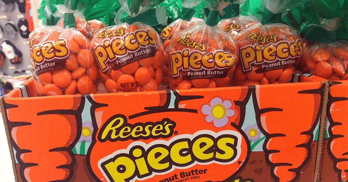 Are Reese Pieces Gluten-Free? An image of Reese's Pieces Carrot at a store