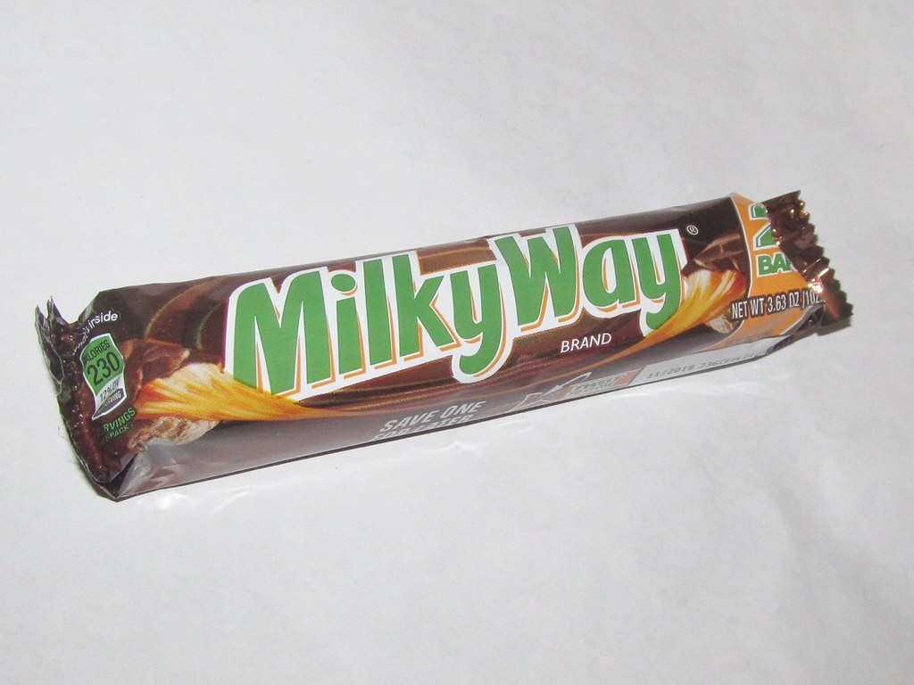 An image of wrapped Milky Way chocolate bar