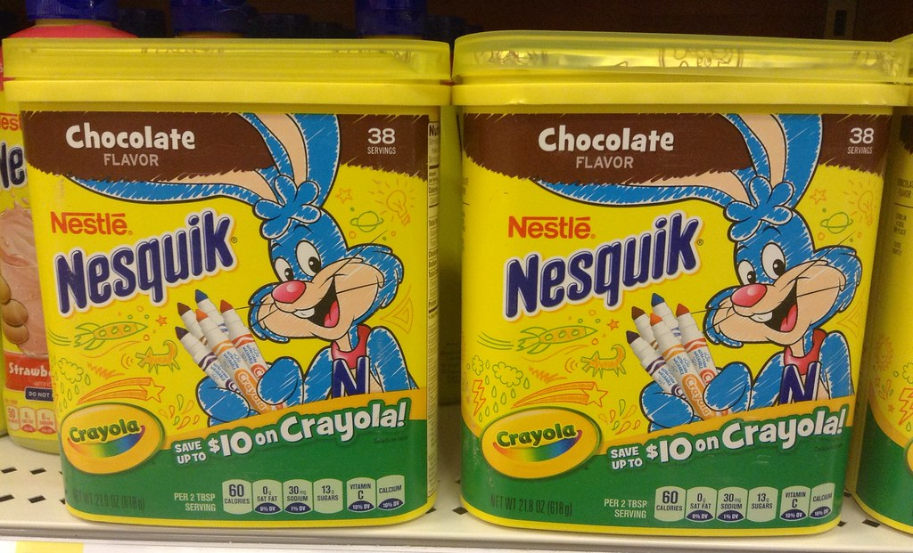 An image of Nesquik Chocolate Powder Bottles