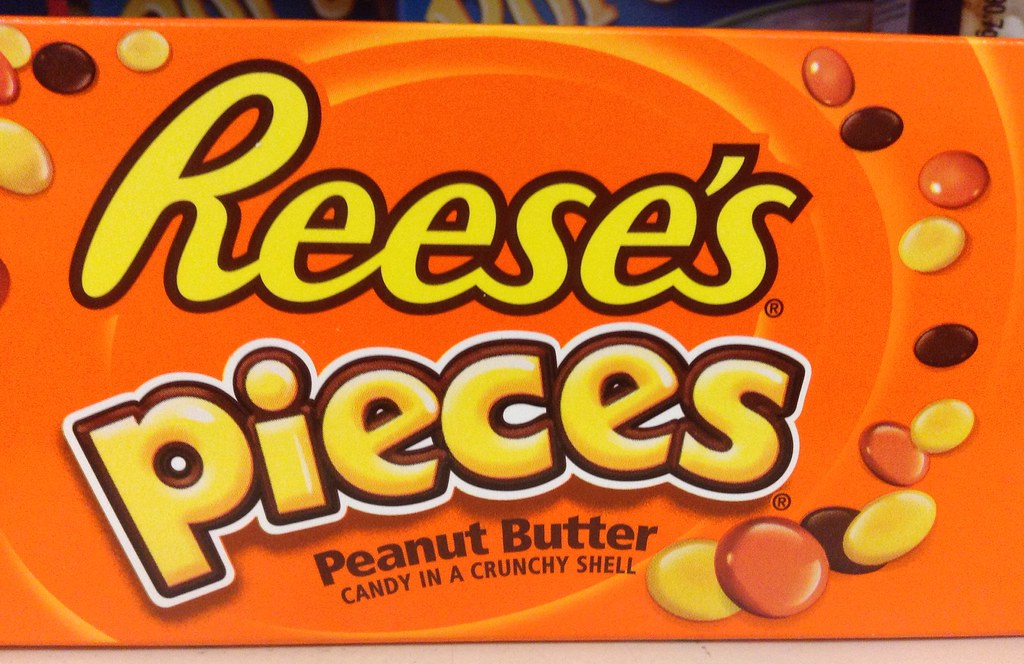 A new packaging for Reese's Pieces Peanut Butter Candies