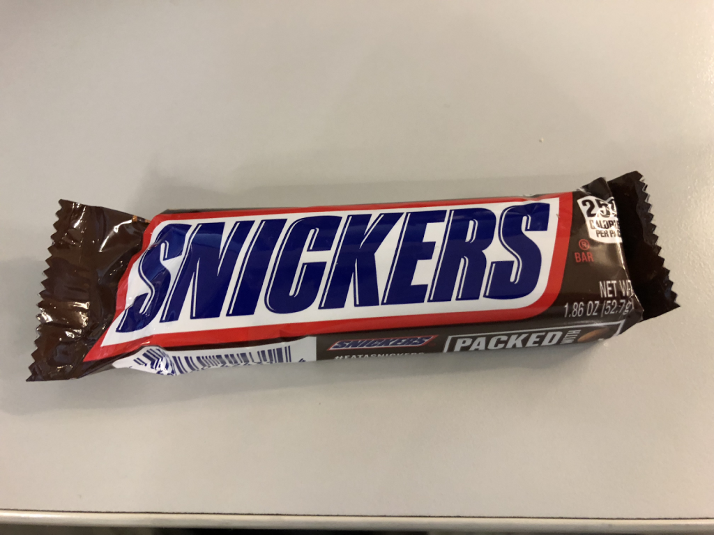 An image of a Snicker Chocolate Bar