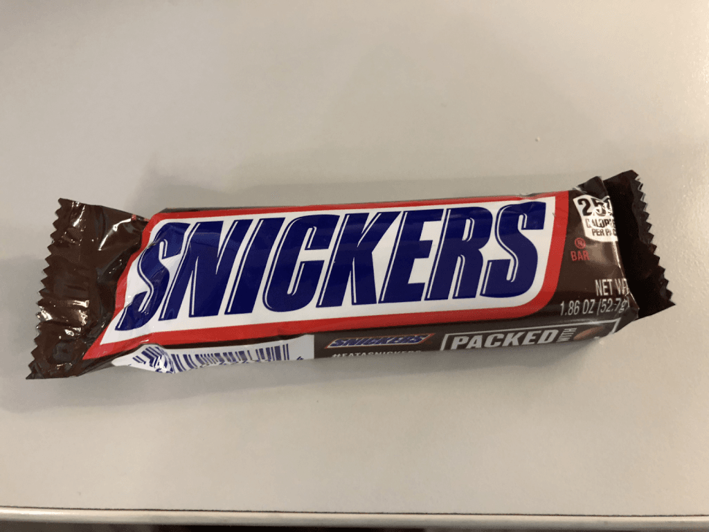 An image of a Snicker Chocolate Bar