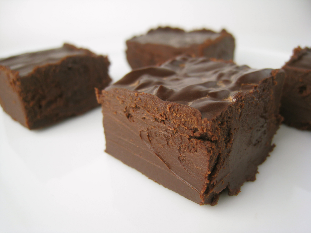 An image of vegan chocolate fudge